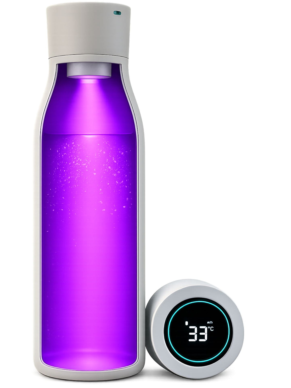 Botella Inteligente UV Autolimpiante TAWO® 750ml Blanco | Acero Inoxidable 316L