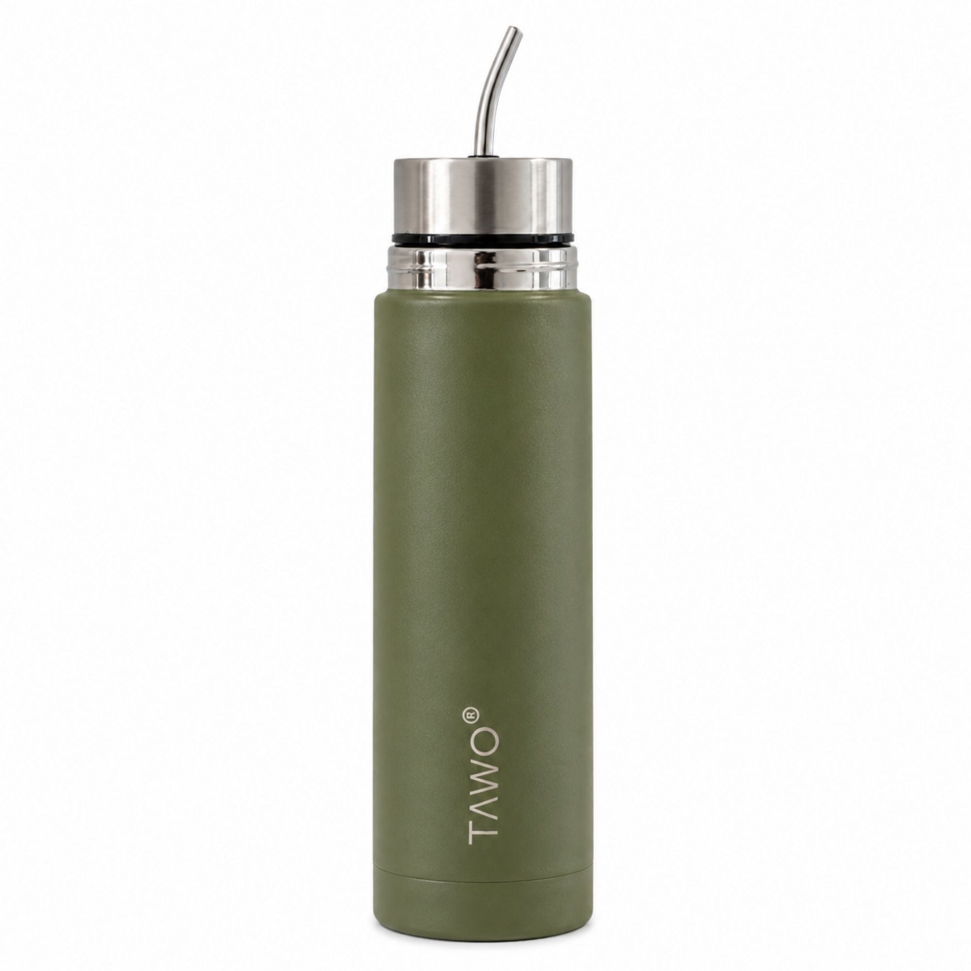 Termo Mate Autocebante Acero Inoxidable 2 en 1 Tawo 750 Ml - Verde
