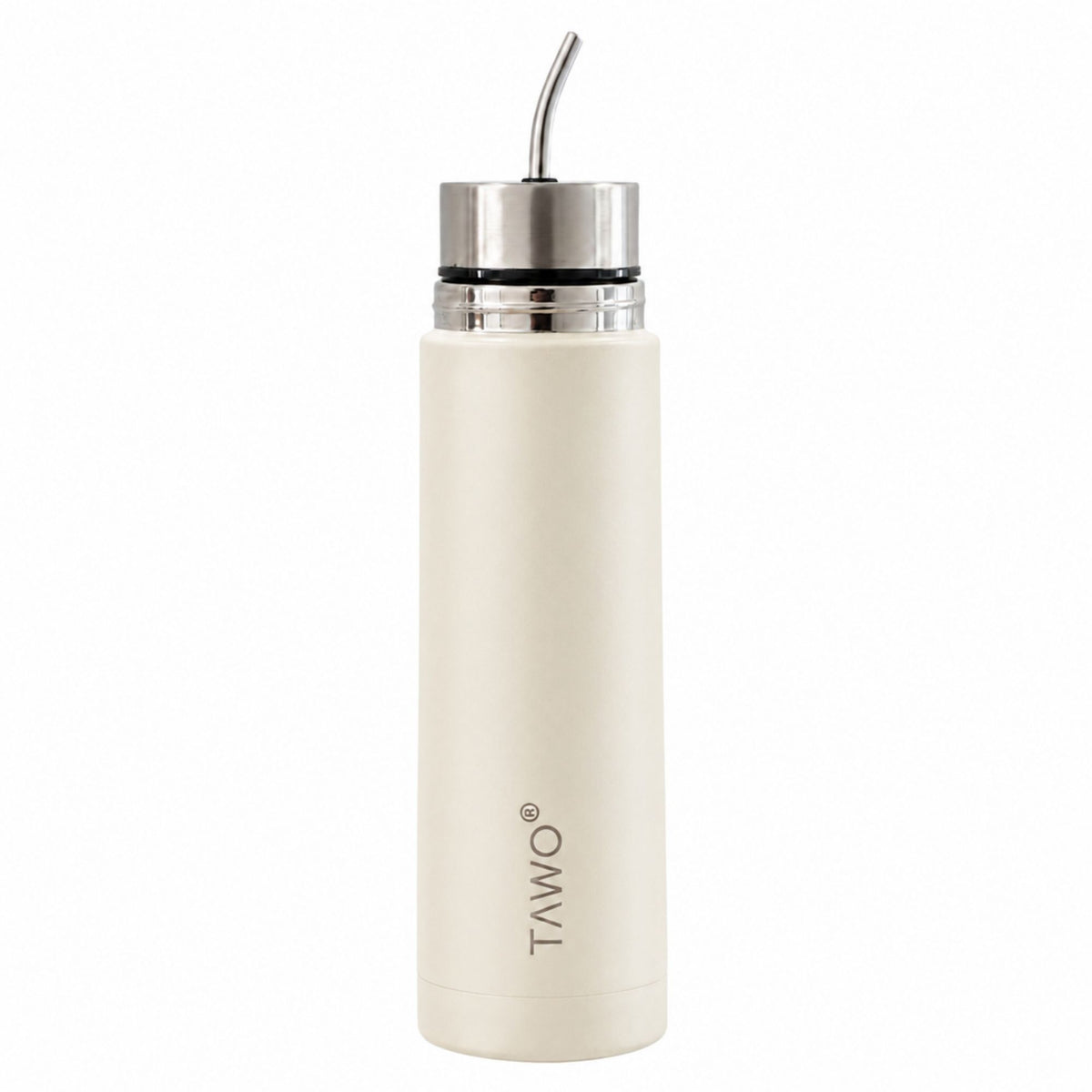 Termo Mate Autocebante Acero Inoxidable 2 en 1 Tawo 750 Ml - Blanco