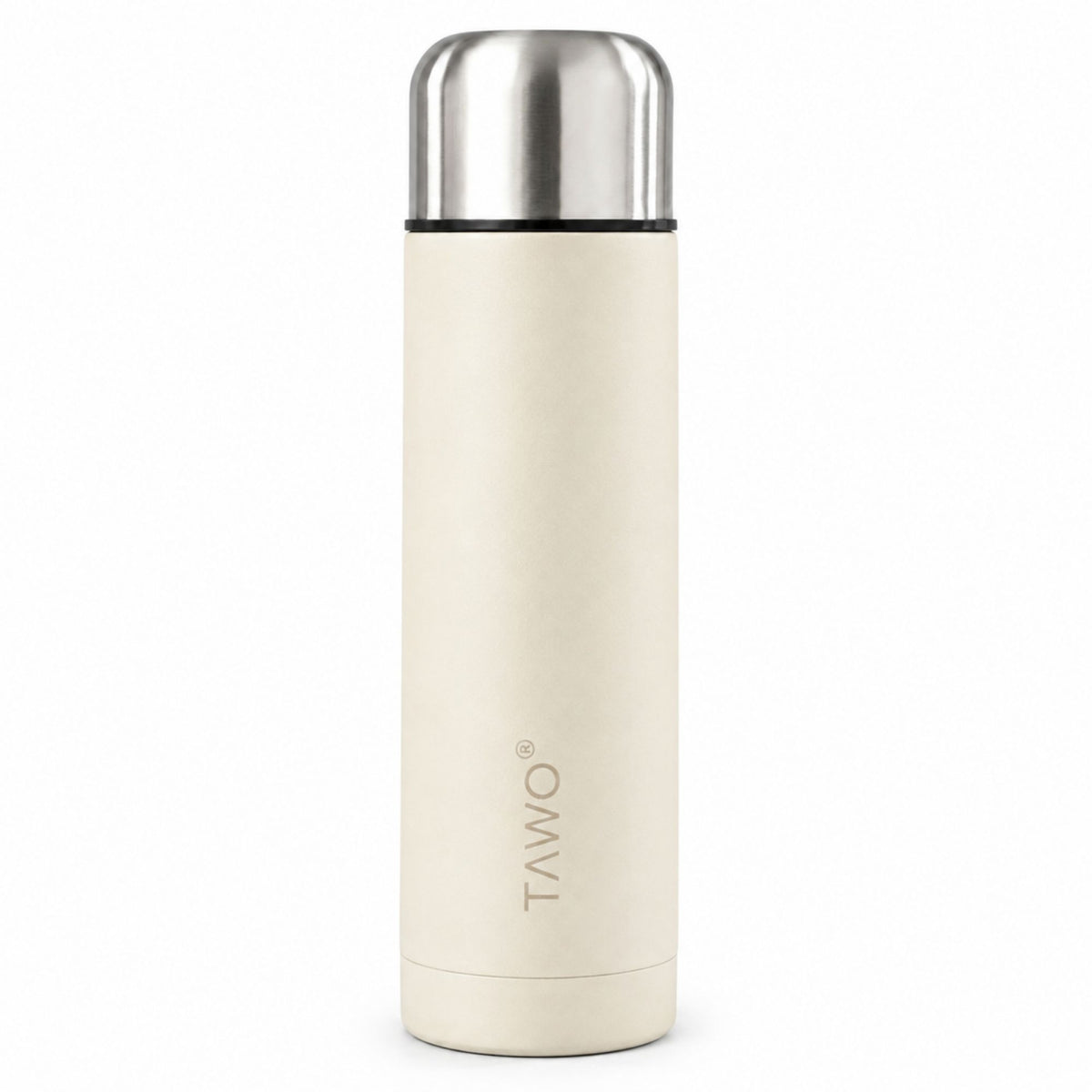 Termo Mate Autocebante Acero Inoxidable 2 en 1 Tawo 750 Ml - Blanco