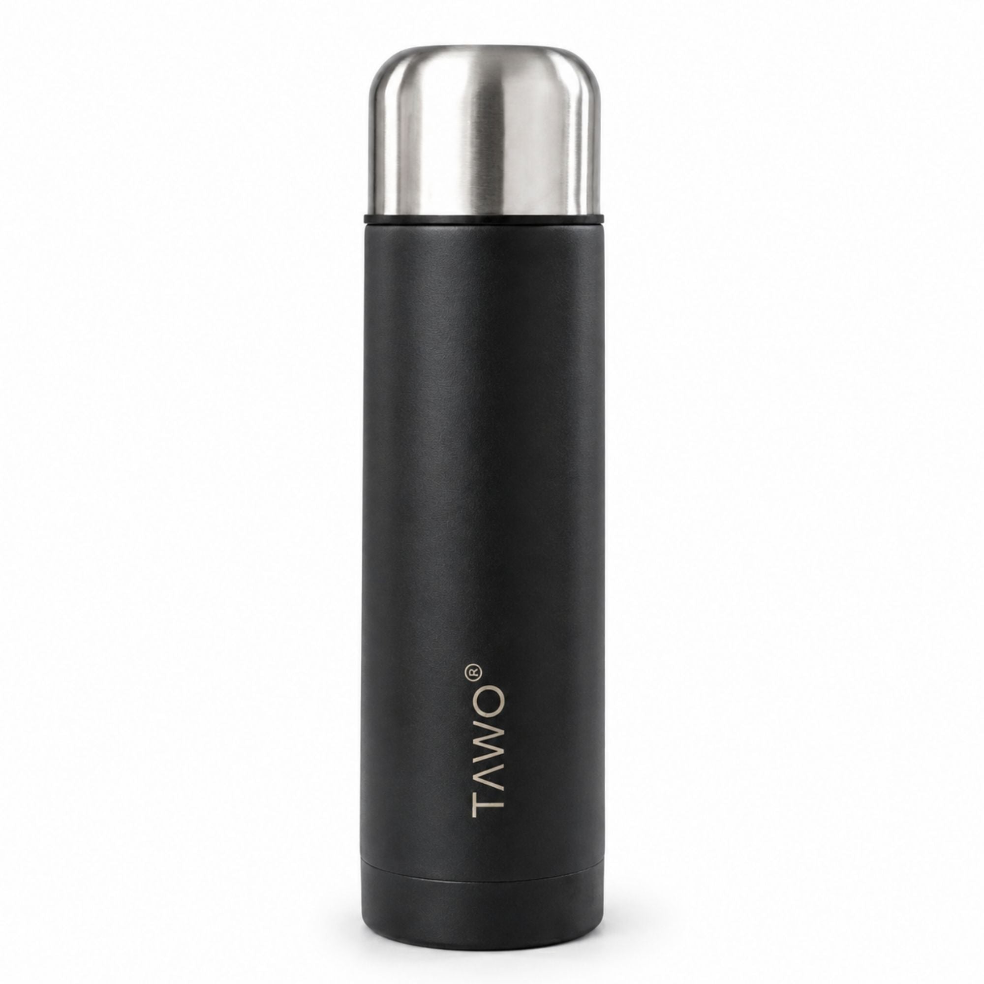 Termo Mate Autocebante Acero Inoxidable 2 en 1 Tawo 750 Ml - Negro