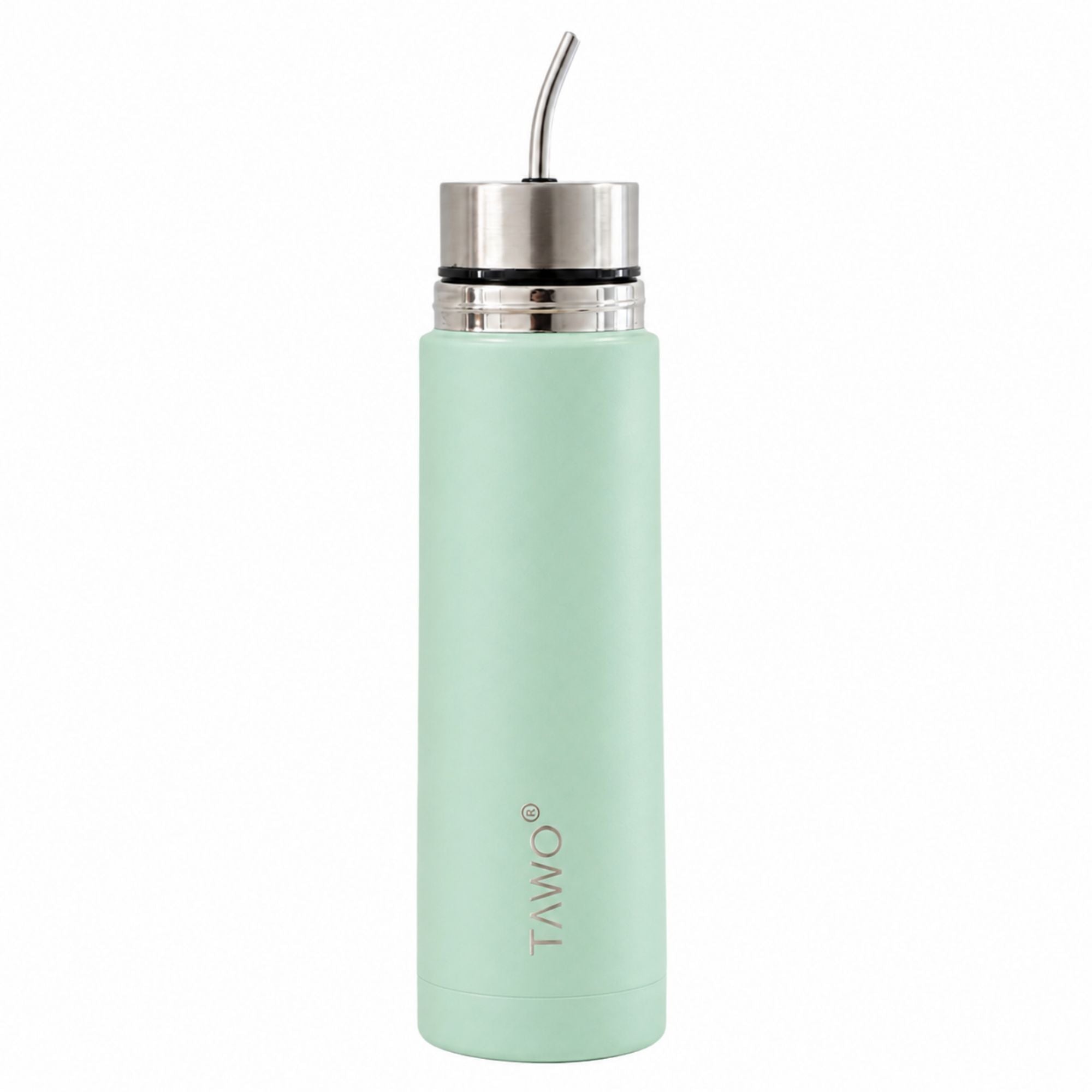 Termo Mate Autocebante Acero Inoxidable 2 en 1 Tawo 750 Ml - Verde Claro