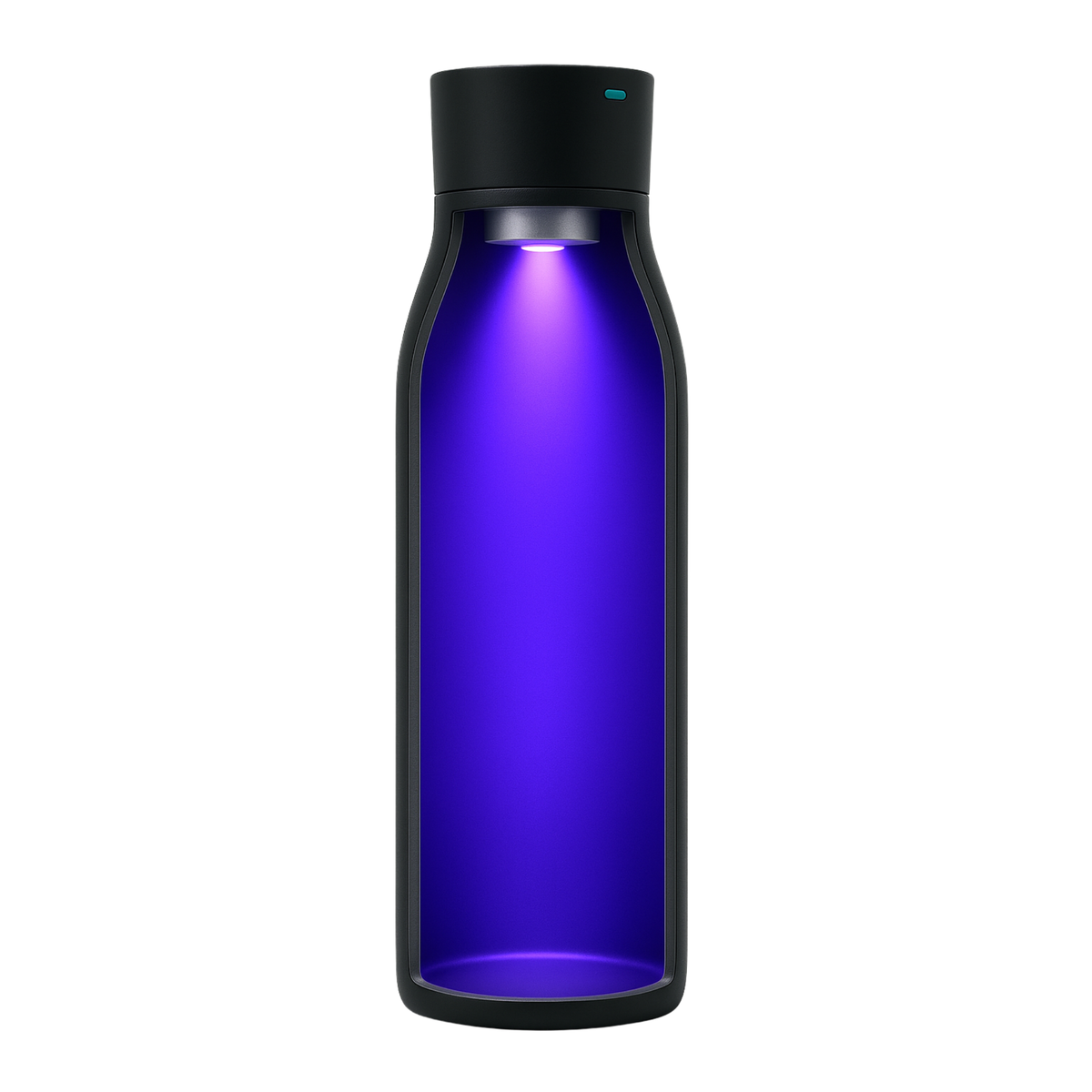 Botella Inteligente UV Autolimpiante TAWO® 750ml Negro | Acero Inoxidable 316L