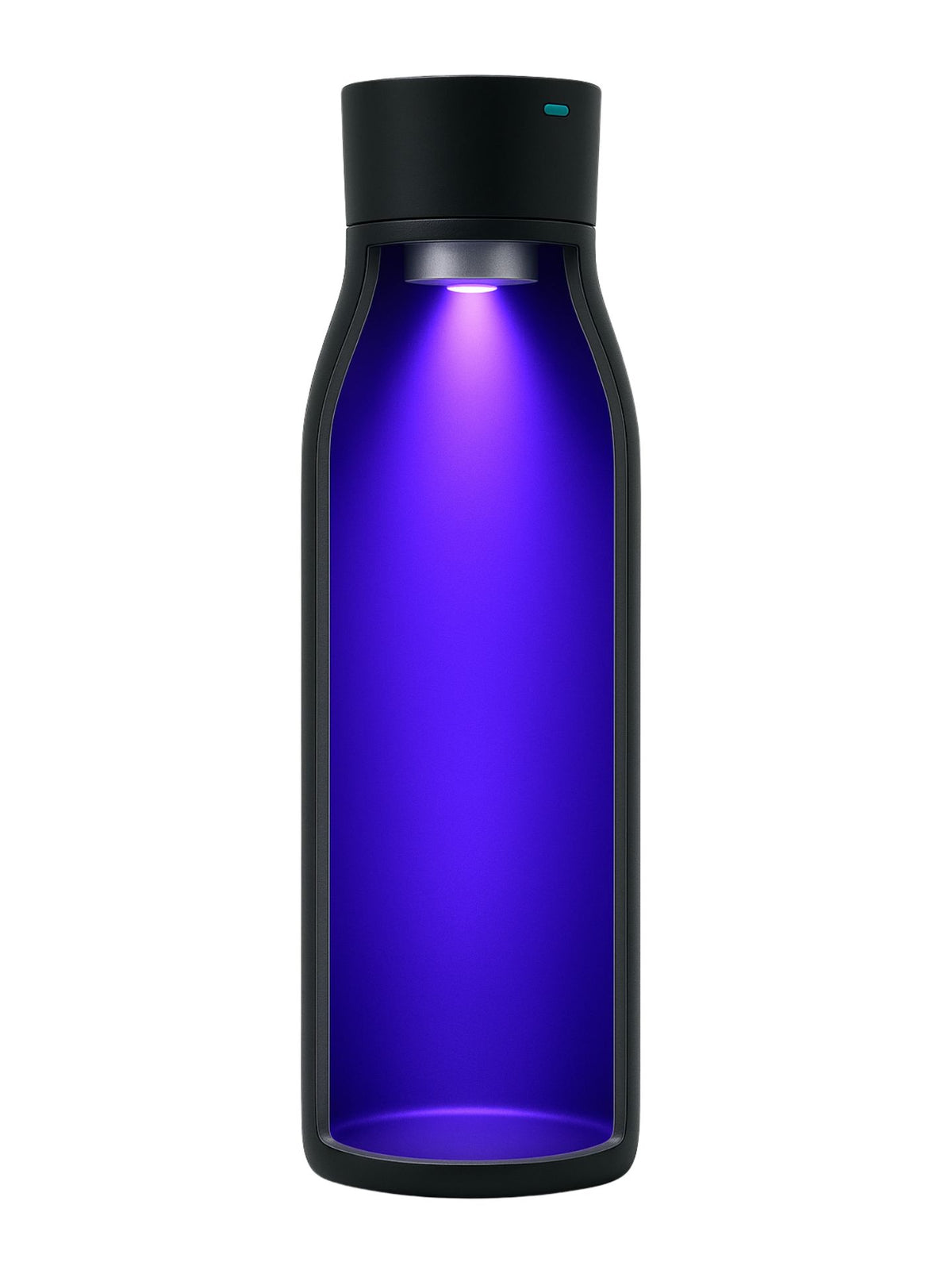Botella Inteligente UV Autolimpiante TAWO® 750ml Negro | Acero Inoxidable 316L