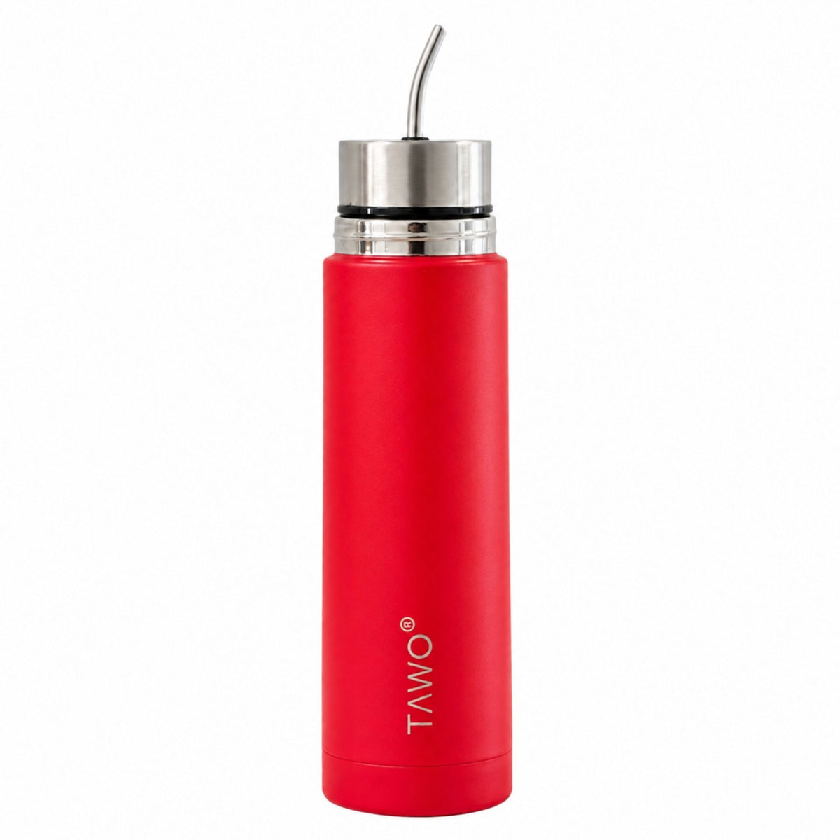 Termo Mate Autocebante Acero Inoxidable 2 en 1 Tawo 750 Ml - Rojo