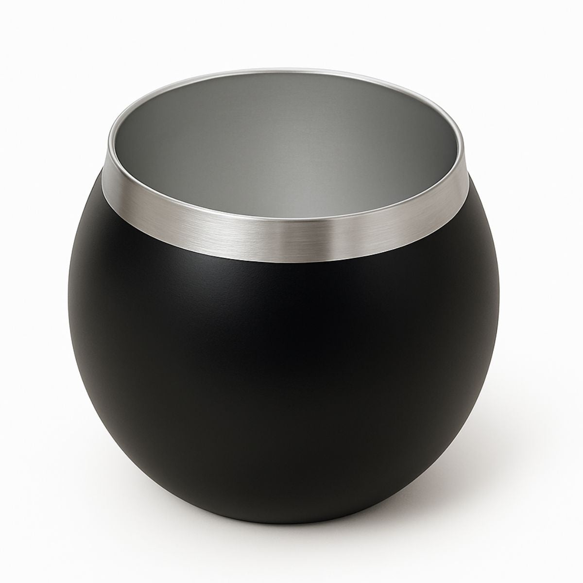 Termo Mate Acero Inoxidable 1.3 Litros Negro + Mate y Bombilla